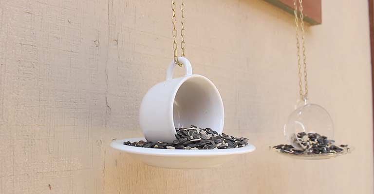 How To Make A Teacup Bird Feeder