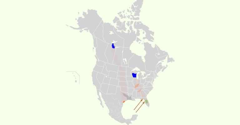 Whooping Crane Range Map