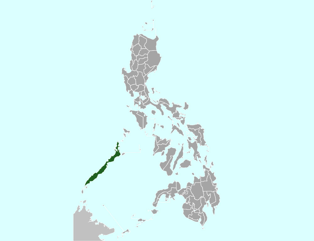 Range Map of the Palawan Peacock-Pheasant